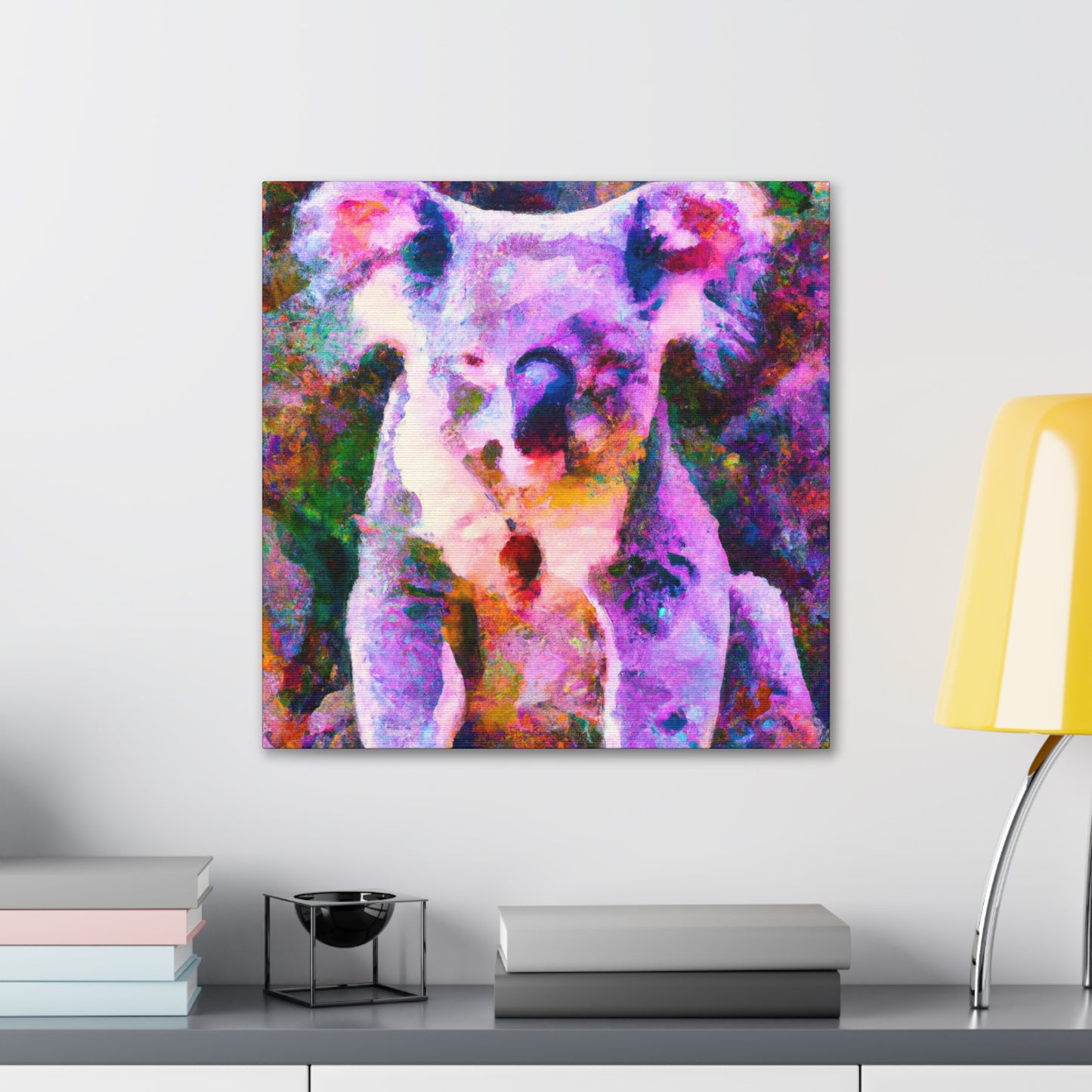 "Koala in Impressionist Hues" - Canvas