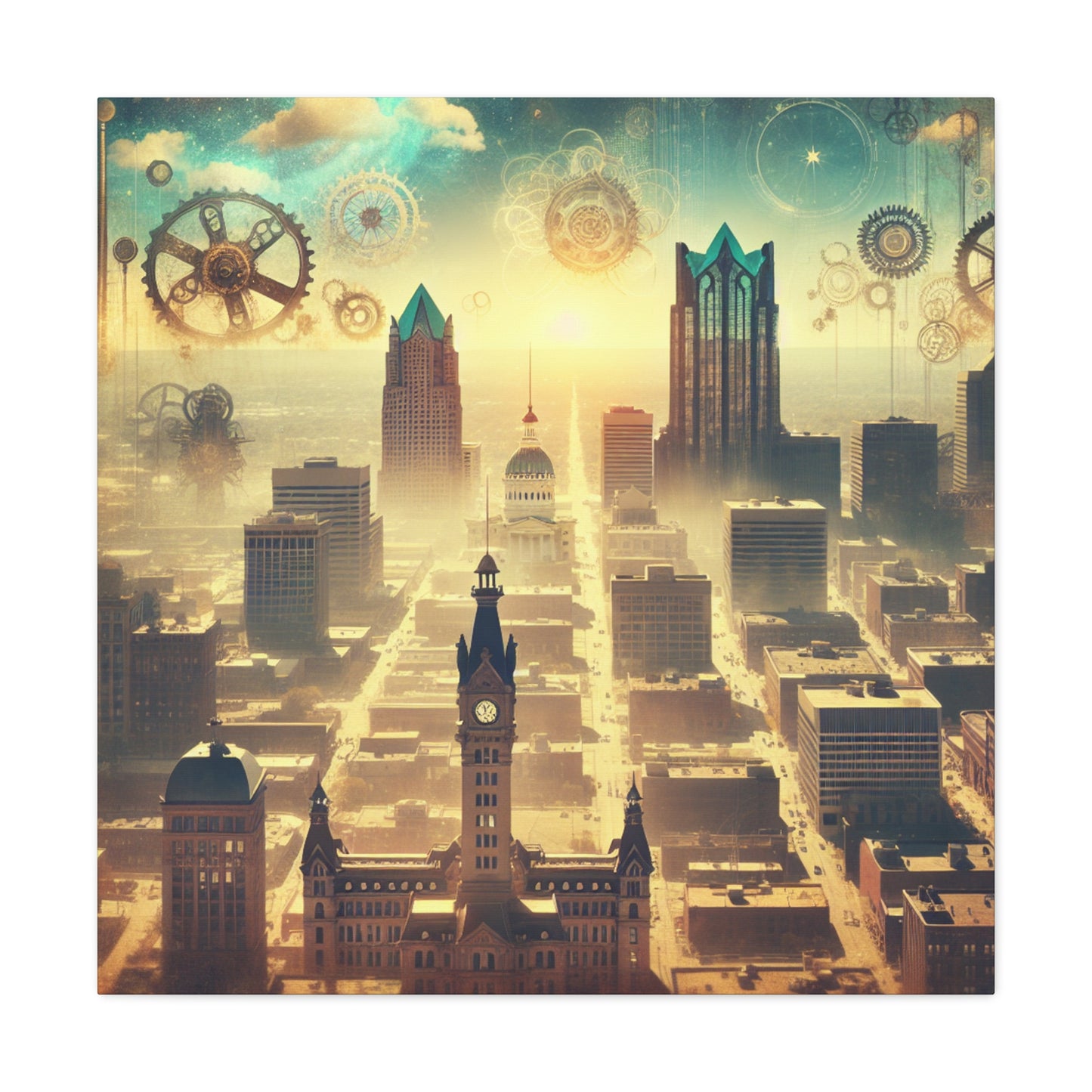 Steam City Splendor - Canvas