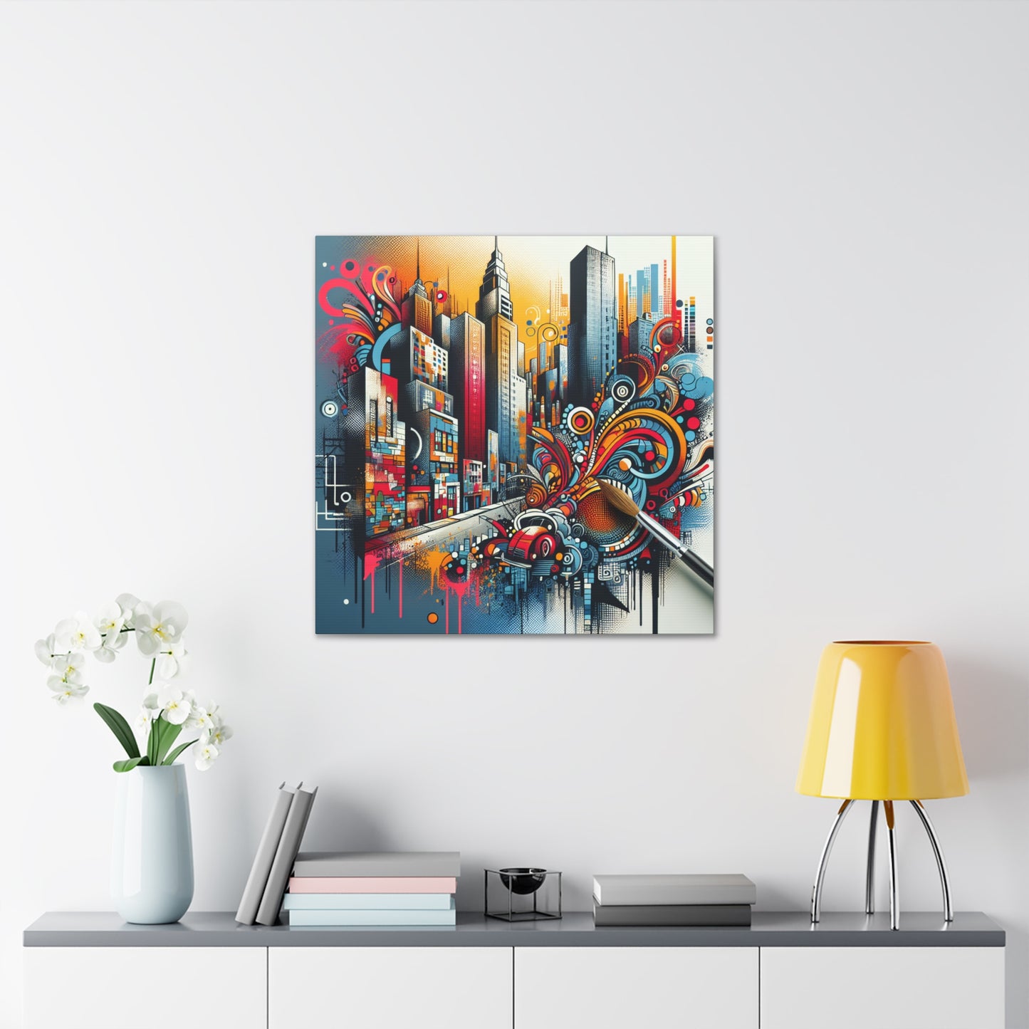 Ethereal Urban Symphony - Canvas