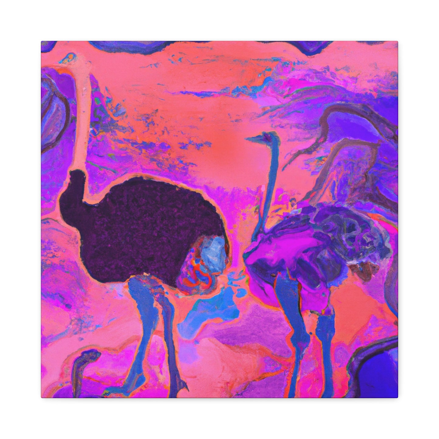 Ostrich in Dreamland - Canvas