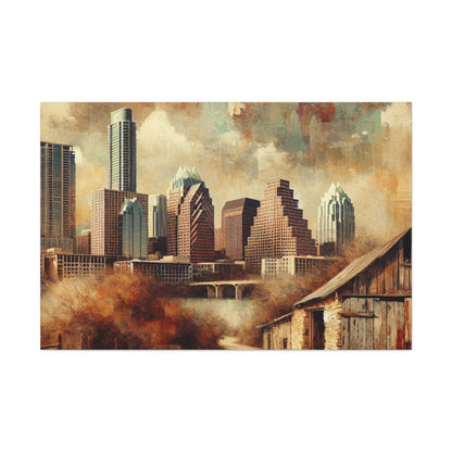 "Enchanting Hues of Austin" - Canvas