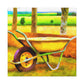 Wheelbarrow in Bloom. - Canvas