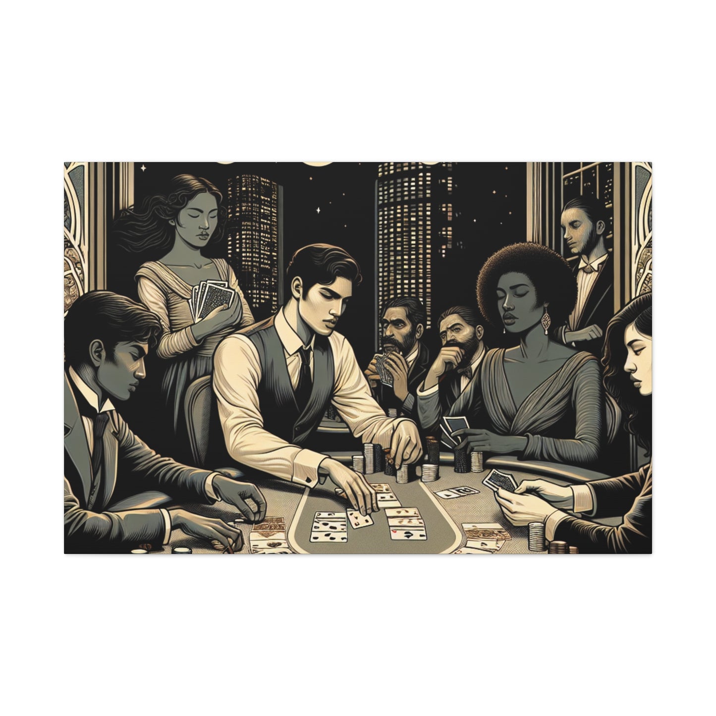 Elegant Game of Chance - Canvas