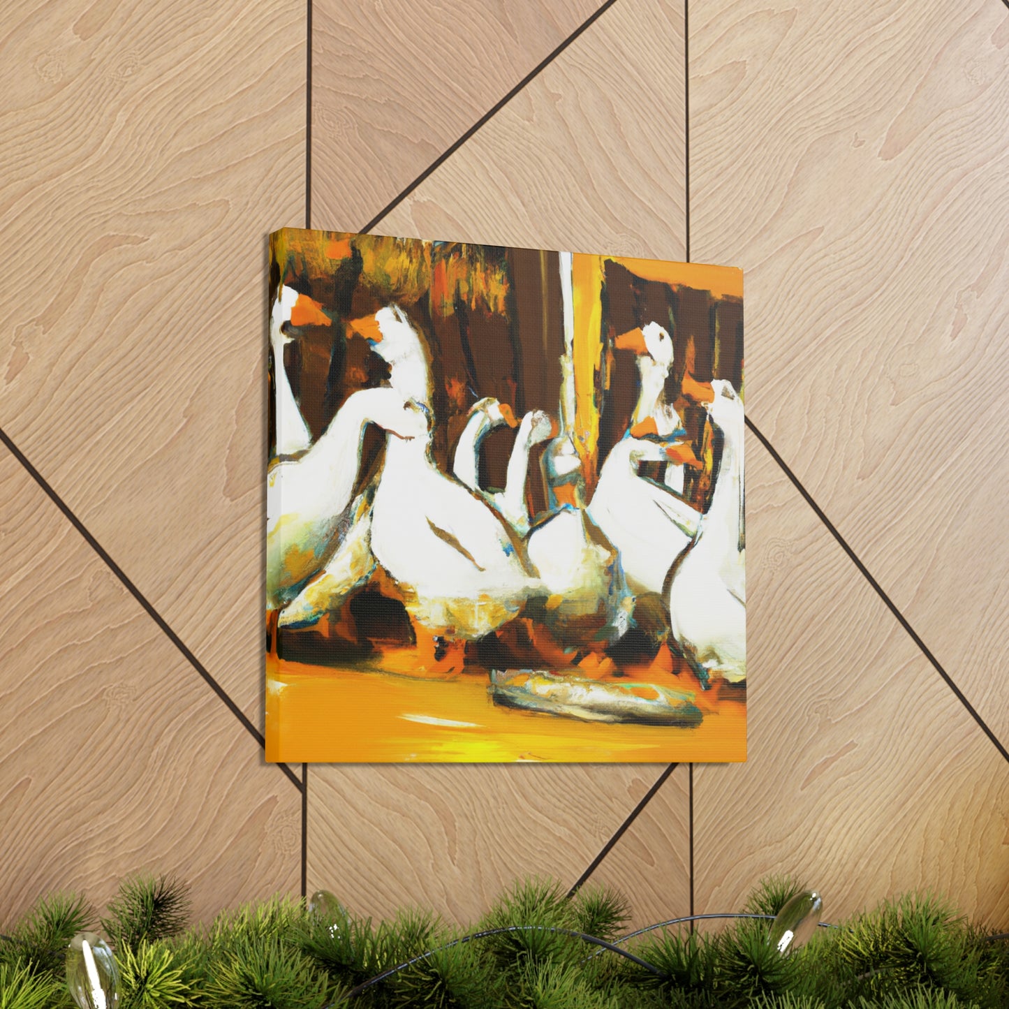 "Geese Amongst Clouds" - Canvas