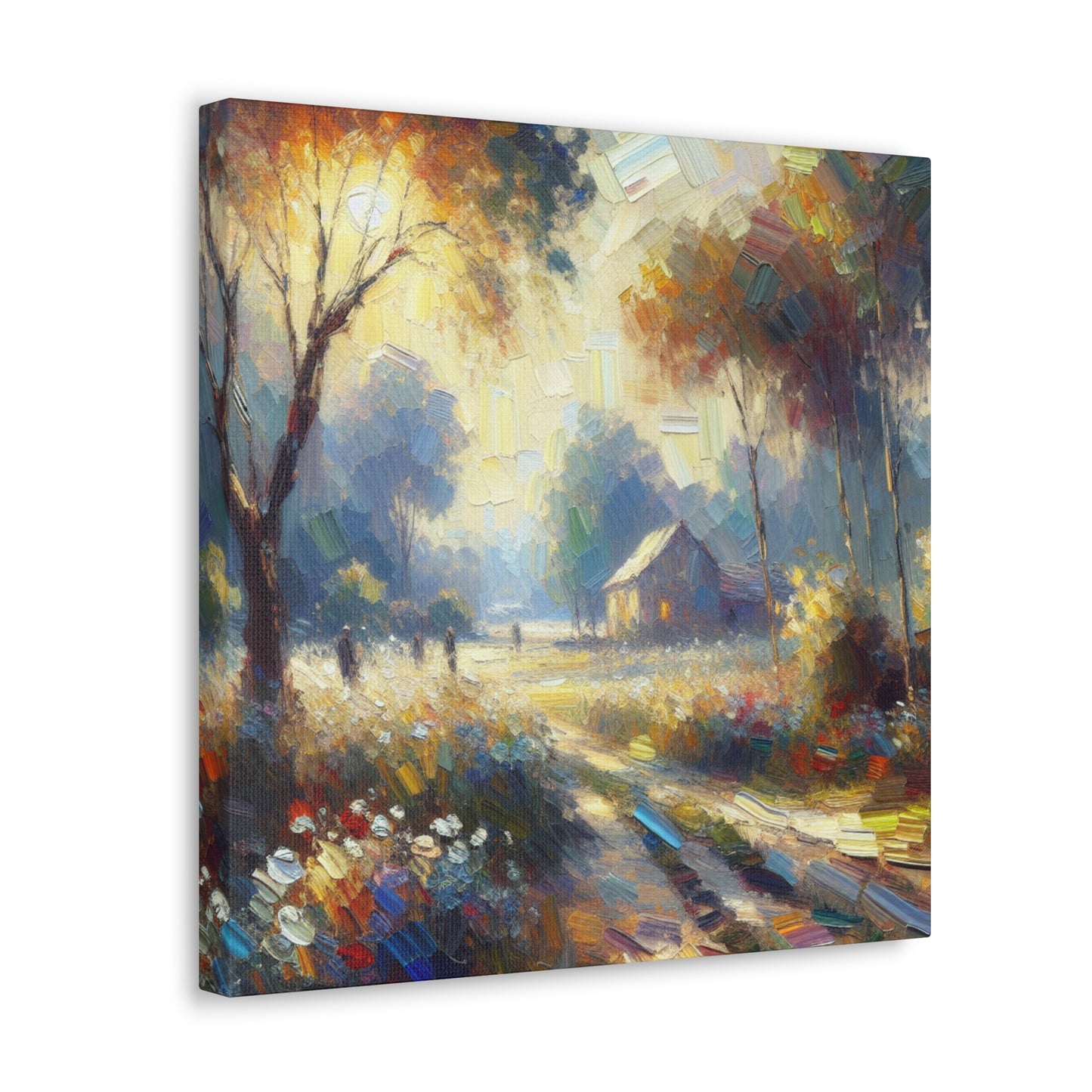 Whispering Blooms Unveiled - Canvas