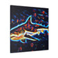 Great White Shark Abstraction - Canvas