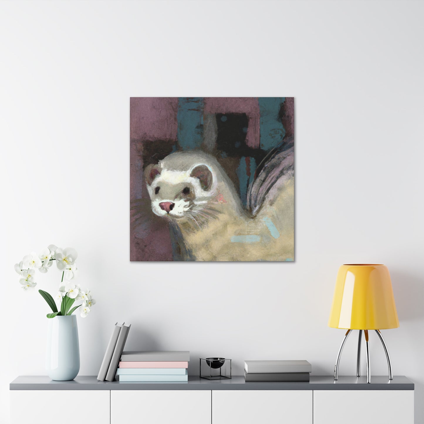 Ferret's Flurried Flight - Canvas