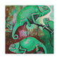 "Veiled Chameleon Dreamscape" - Canvas