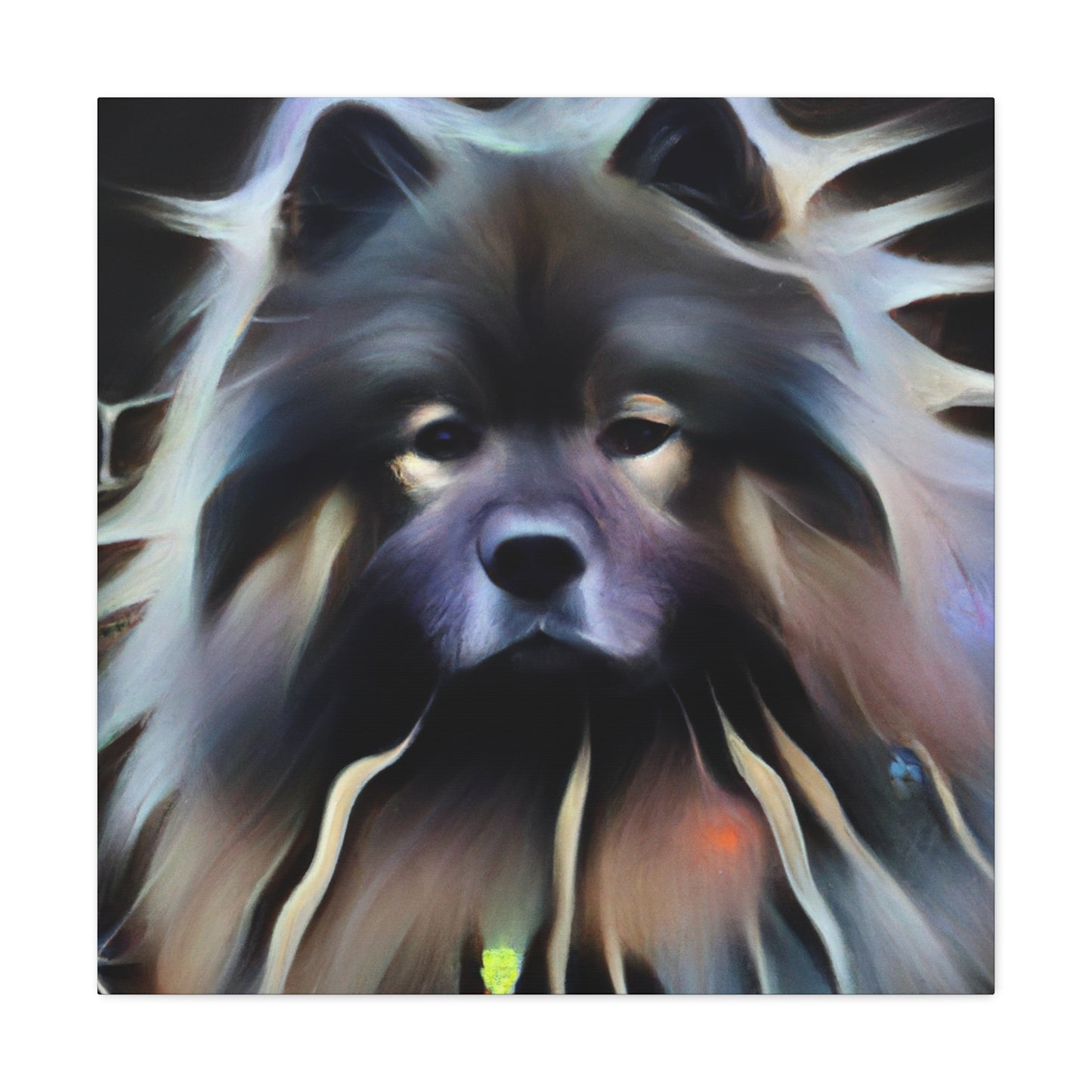 Keeshond Digital Delight - Canvas