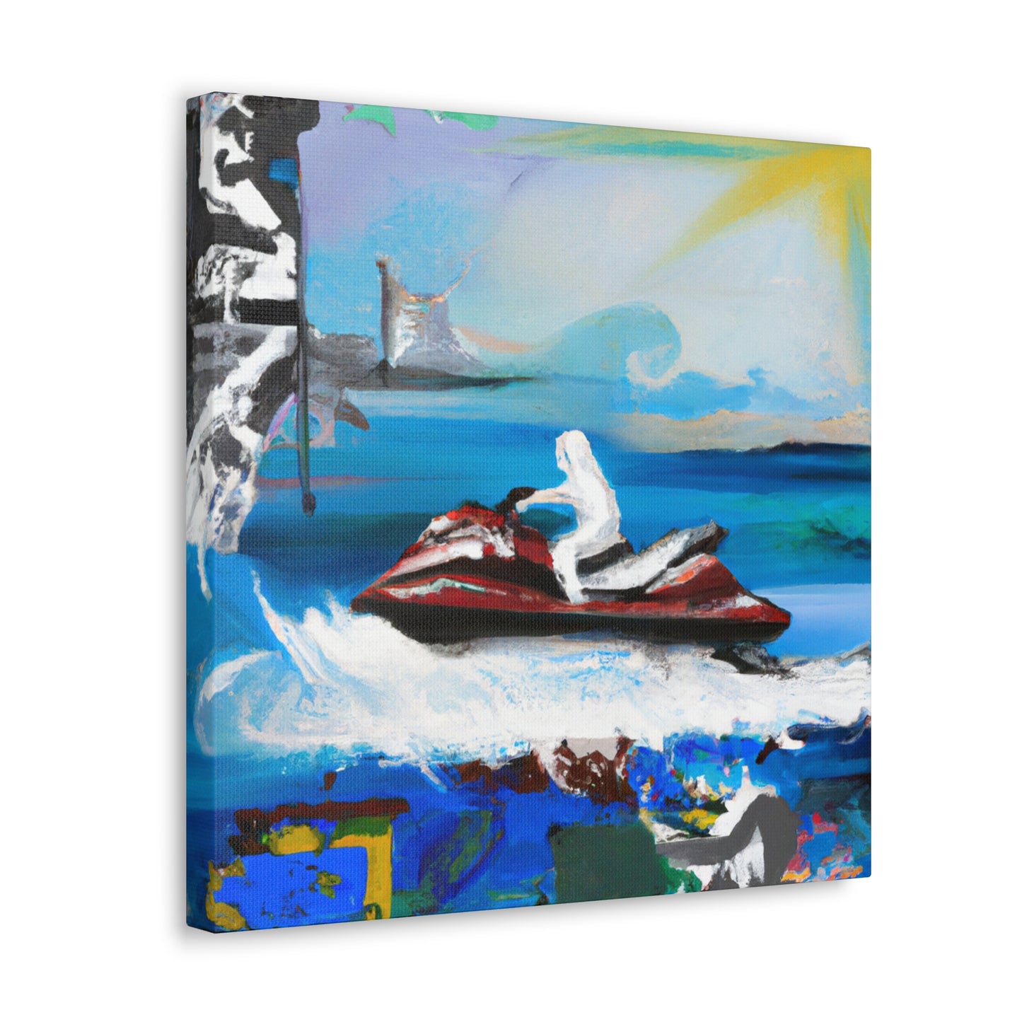 Jet Ski Urban Art - Canvas