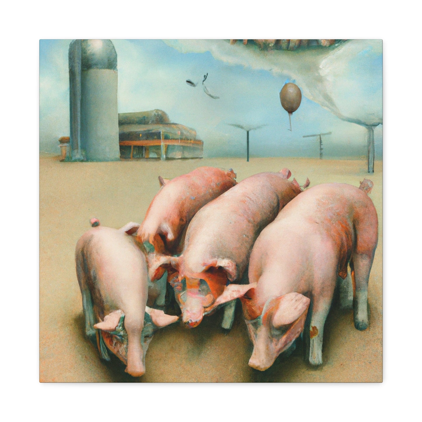 Pig in Levitation - Canvas