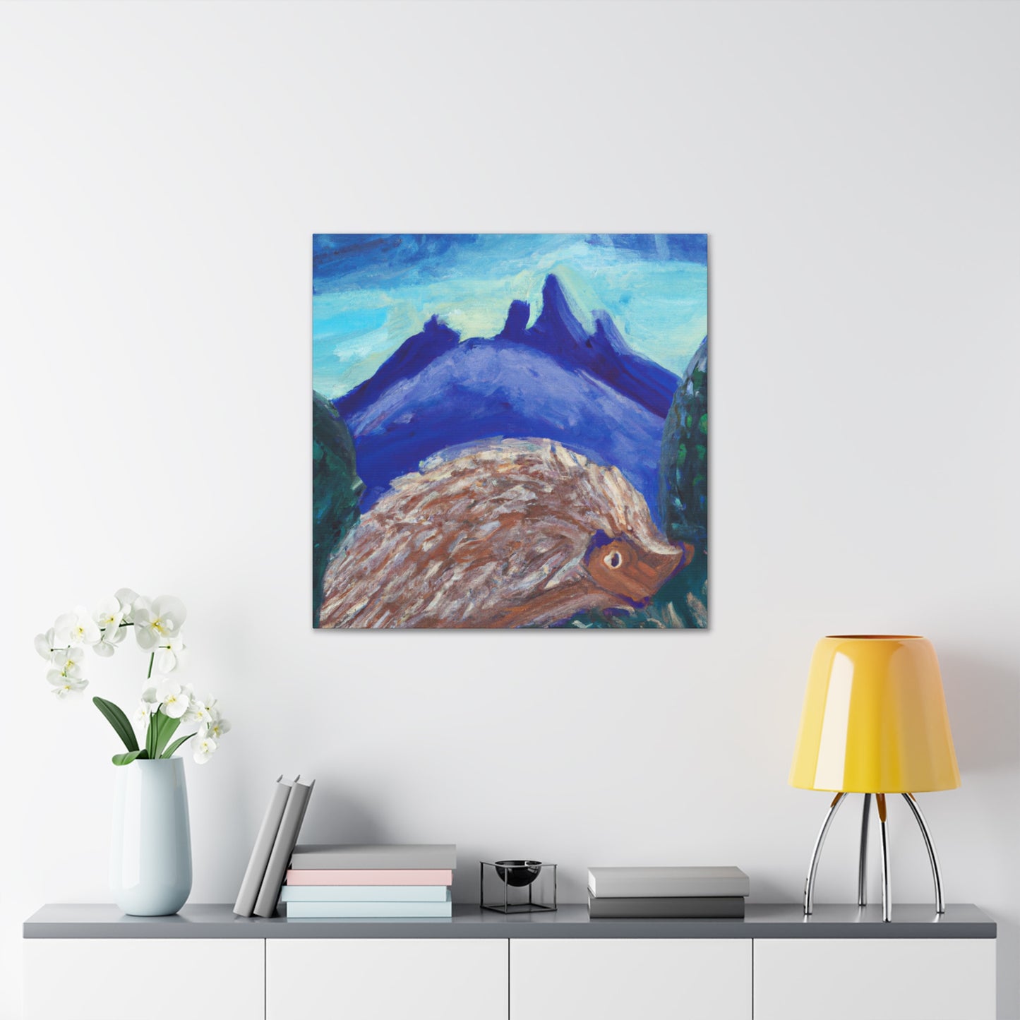 Hedgehog in Expressionism - Canvas