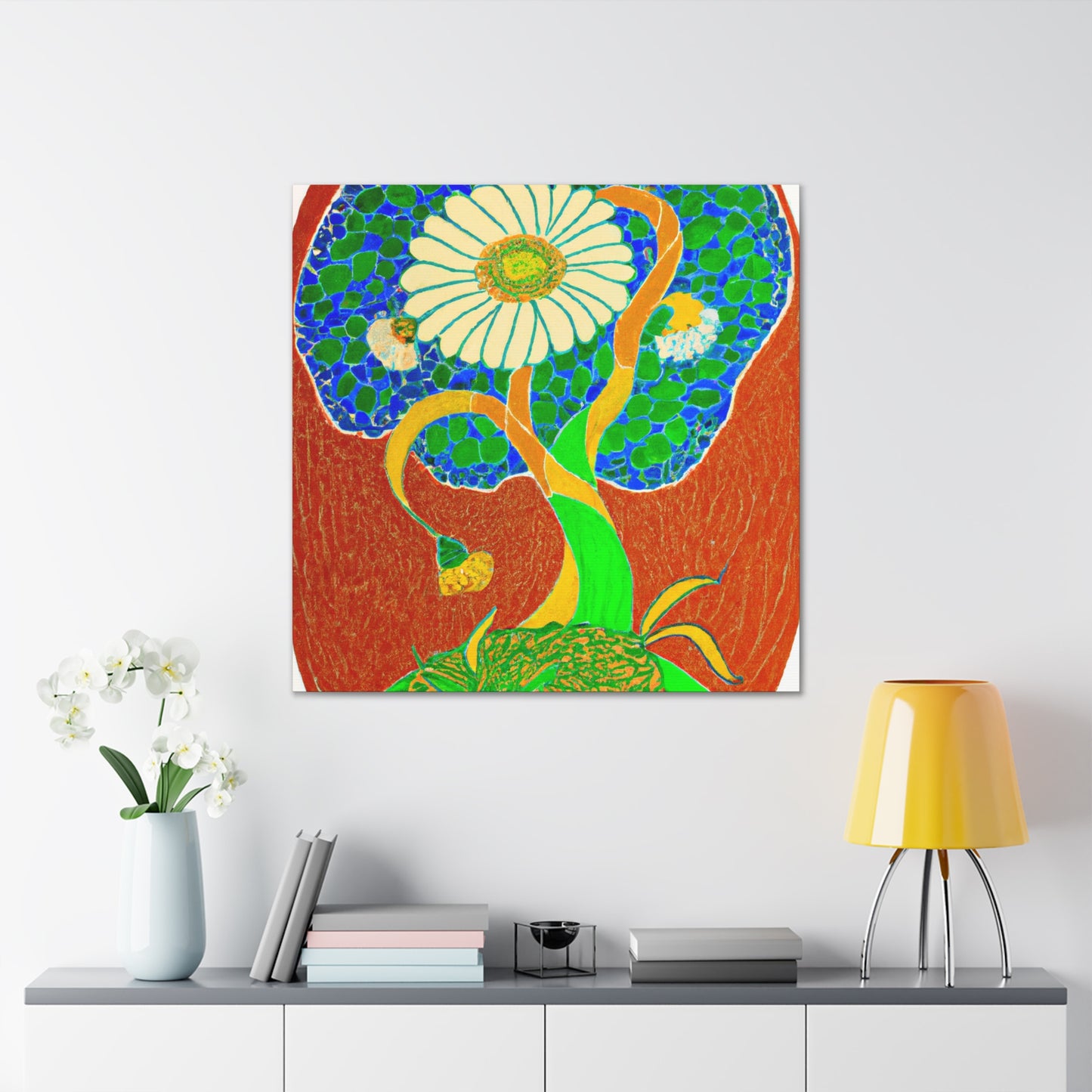 Daisy in Art Nouveau - Canvas