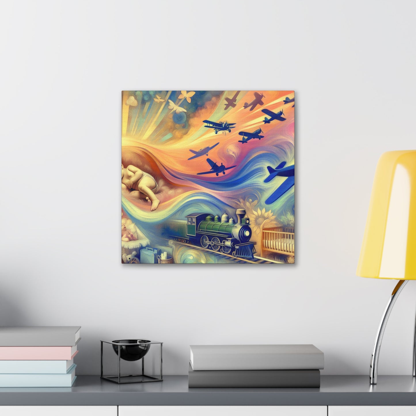 Whimsical Transportation Dreams - Canvas