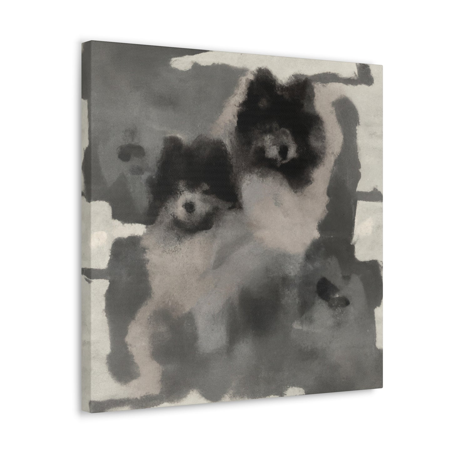 "Keeshond in Expressionism" - Canvas