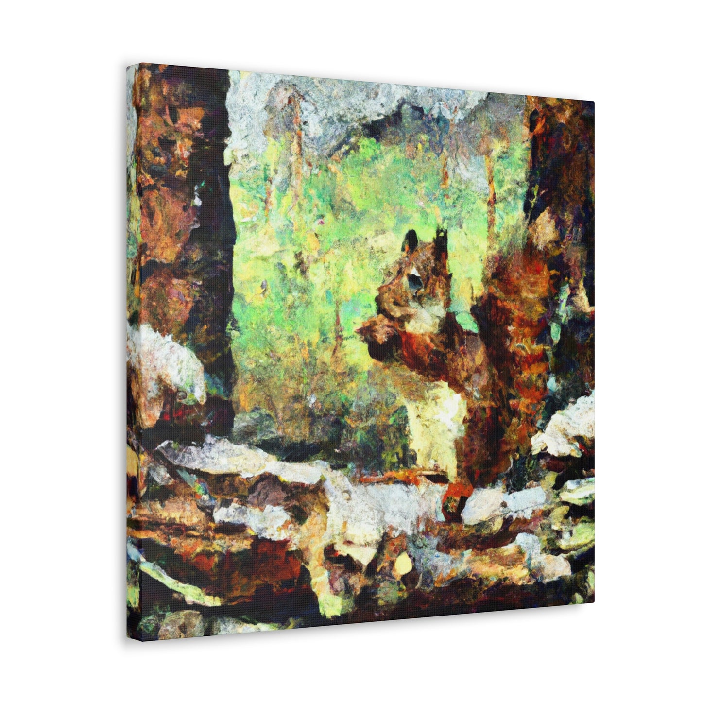 Squirrels in Post-Impressionism - Canvas