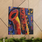 "Soulful Saxophone Symphony" - Canvas