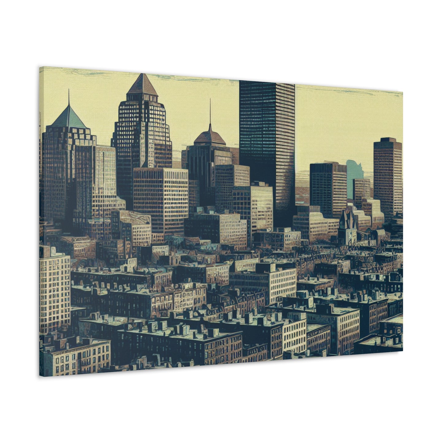 "Revolutionary Boston's Urban Canvas" - Canvas