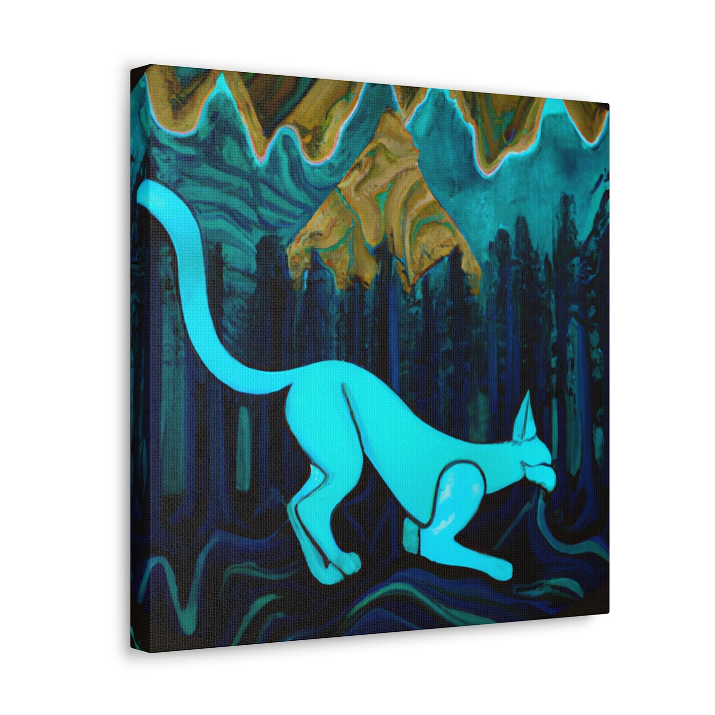 Cougar in Motion Art - Canvas