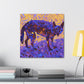 Coyote Among Hyacinths - Canvas