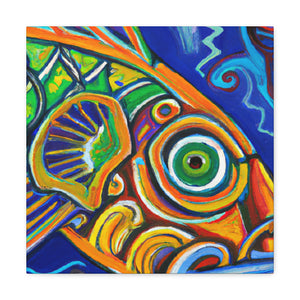 "Fishes of the Azure Sea" - Canvas