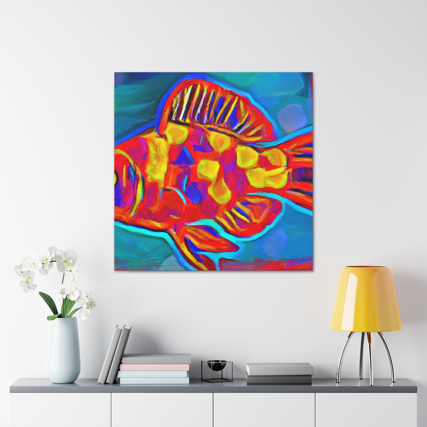 Rainbow Fish Reverie - Canvas