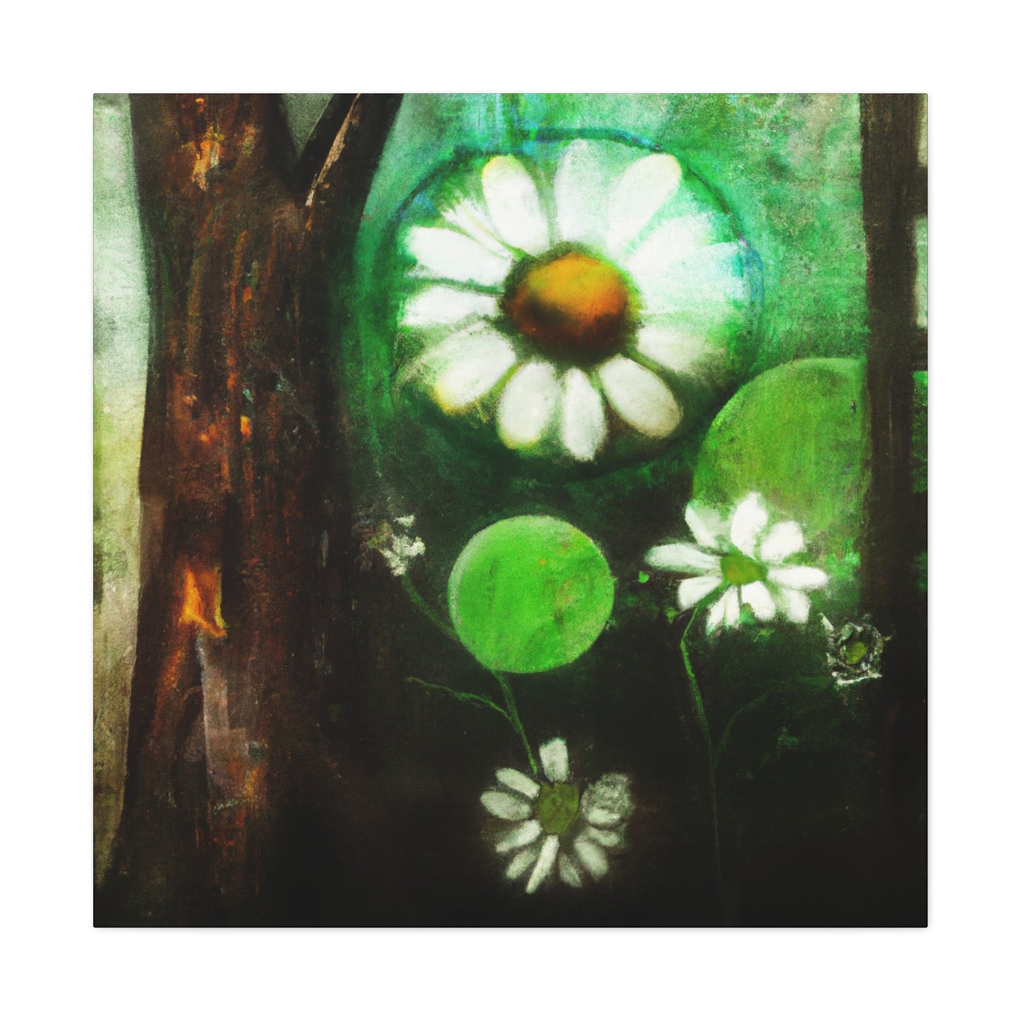 Daisy in Pristine Bloom - Canvas