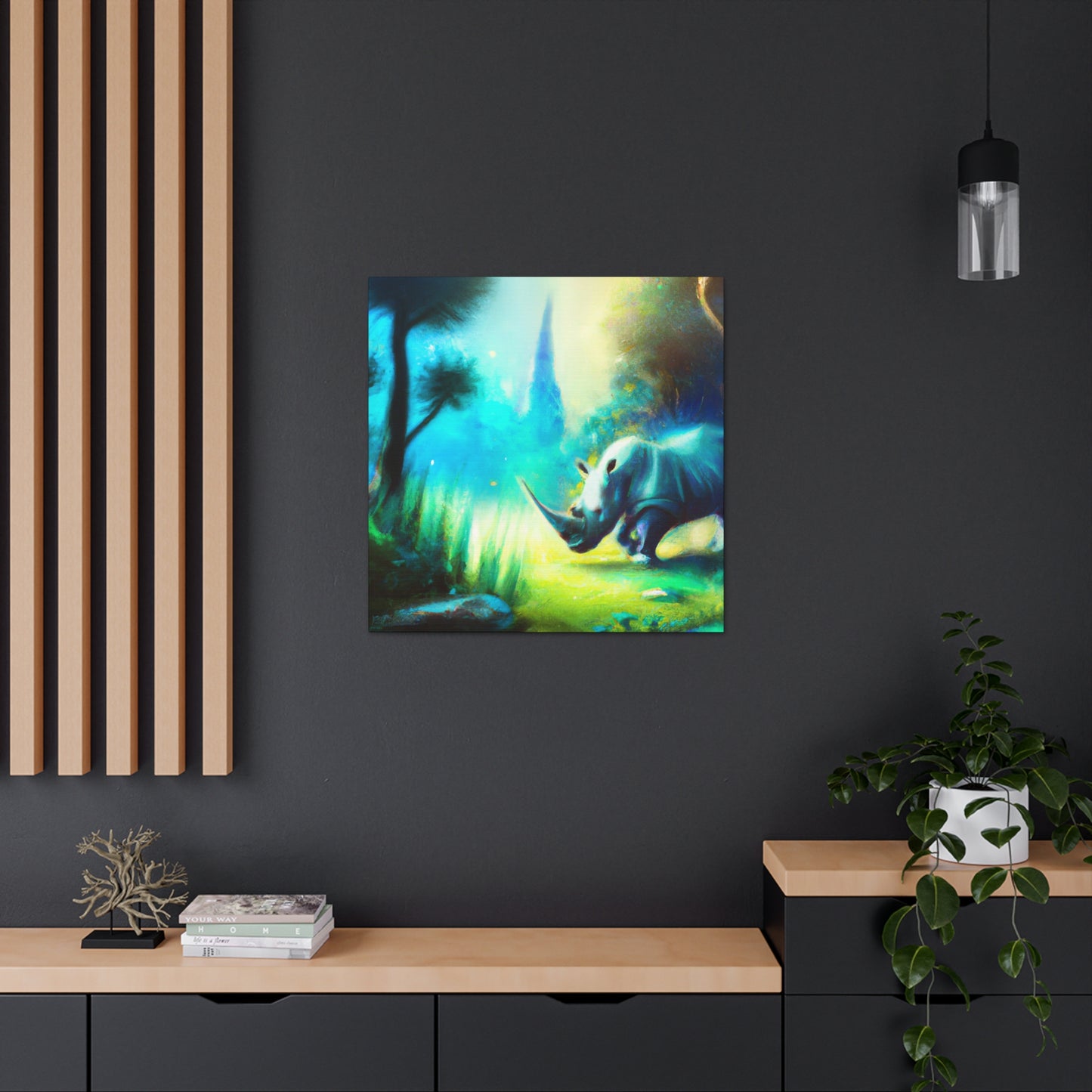 Rhinoceros in Dreamland - Canvas