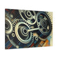 "Mechanical Musings: Crankshaft Symphony" - Canvas