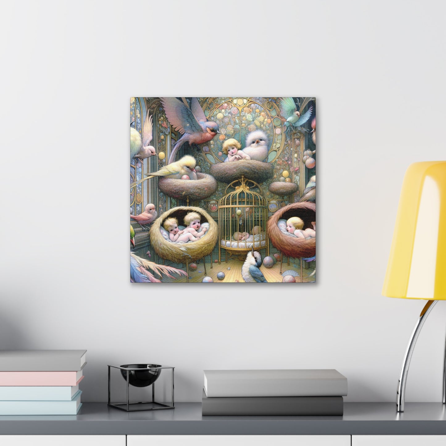 "Avian Fantasia Whispers" - Canvas