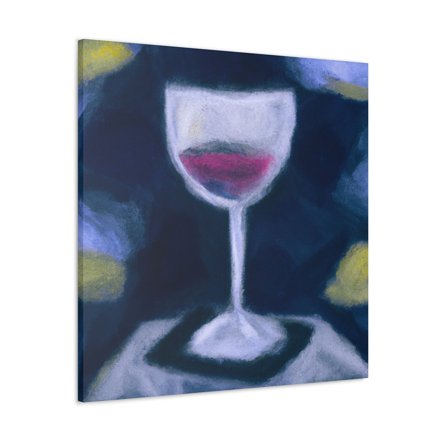 "Wine Glass Reflection" - Canvas