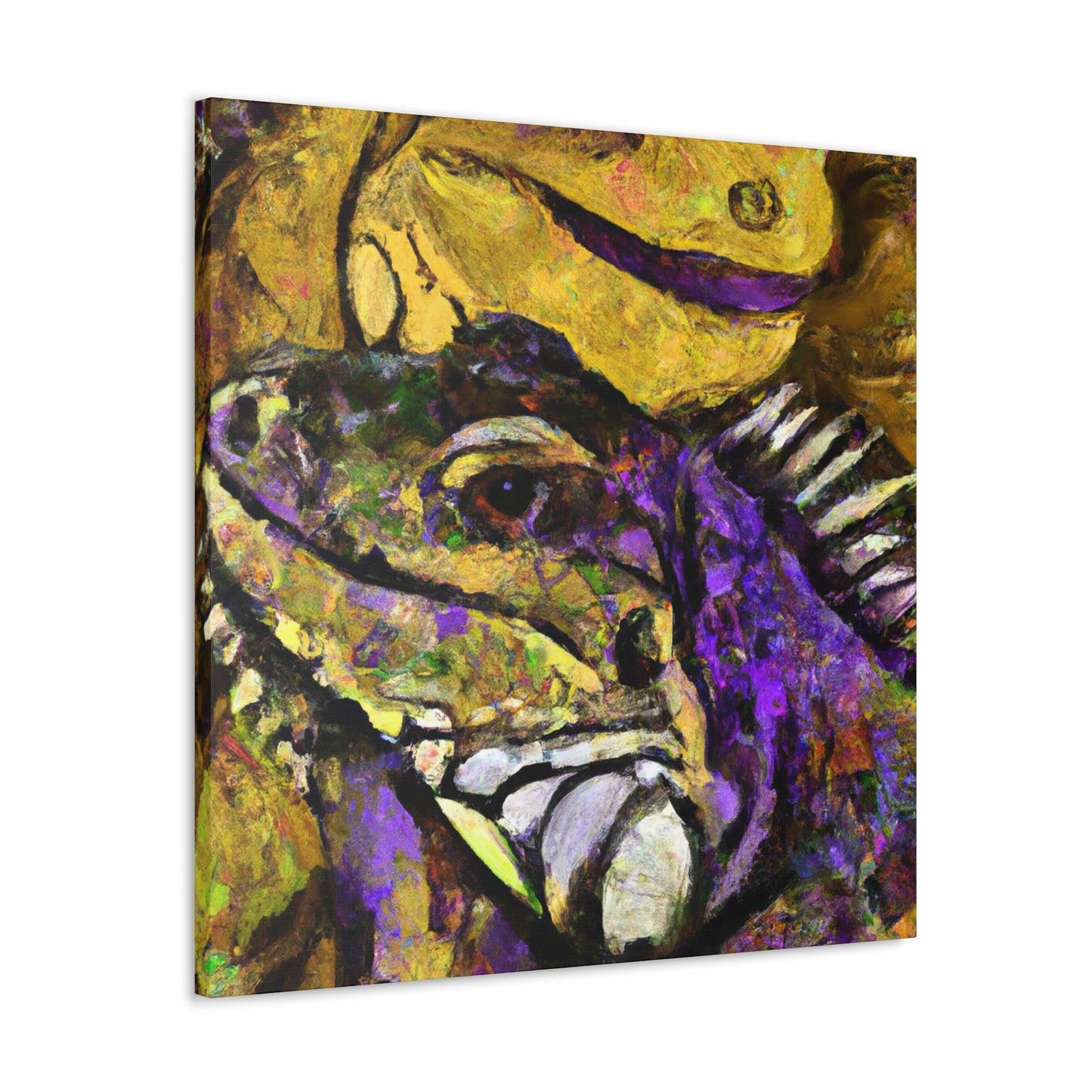 "Iguanas Amongst Chaos" - Canvas