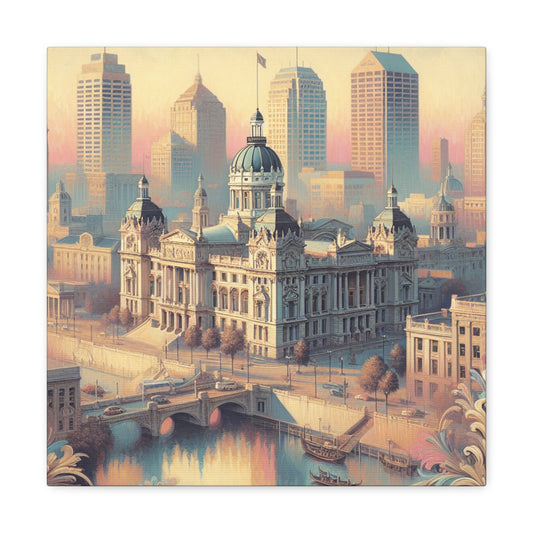 "Enchanting Indigo Indianapolis" - Canvas