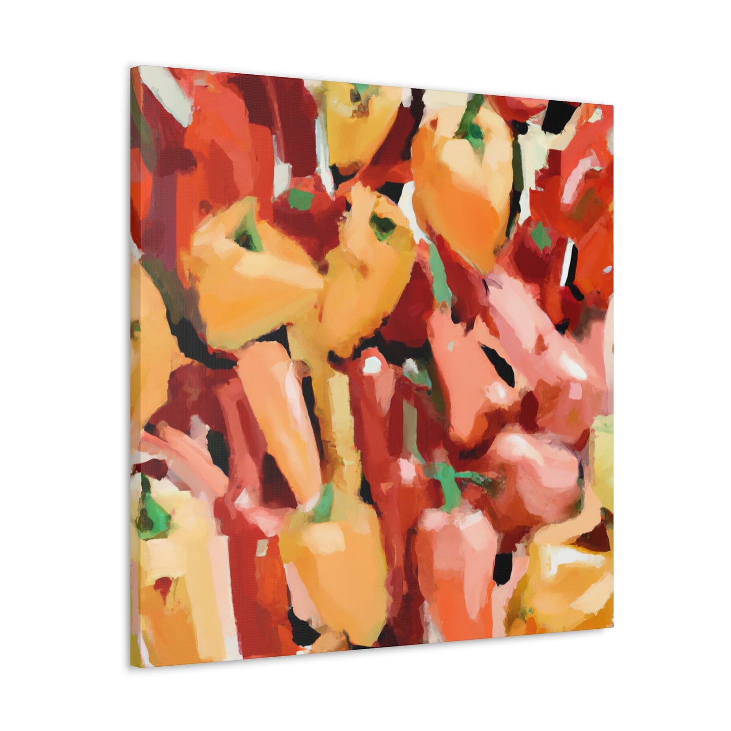 Peppers in Abstraction - Canvas