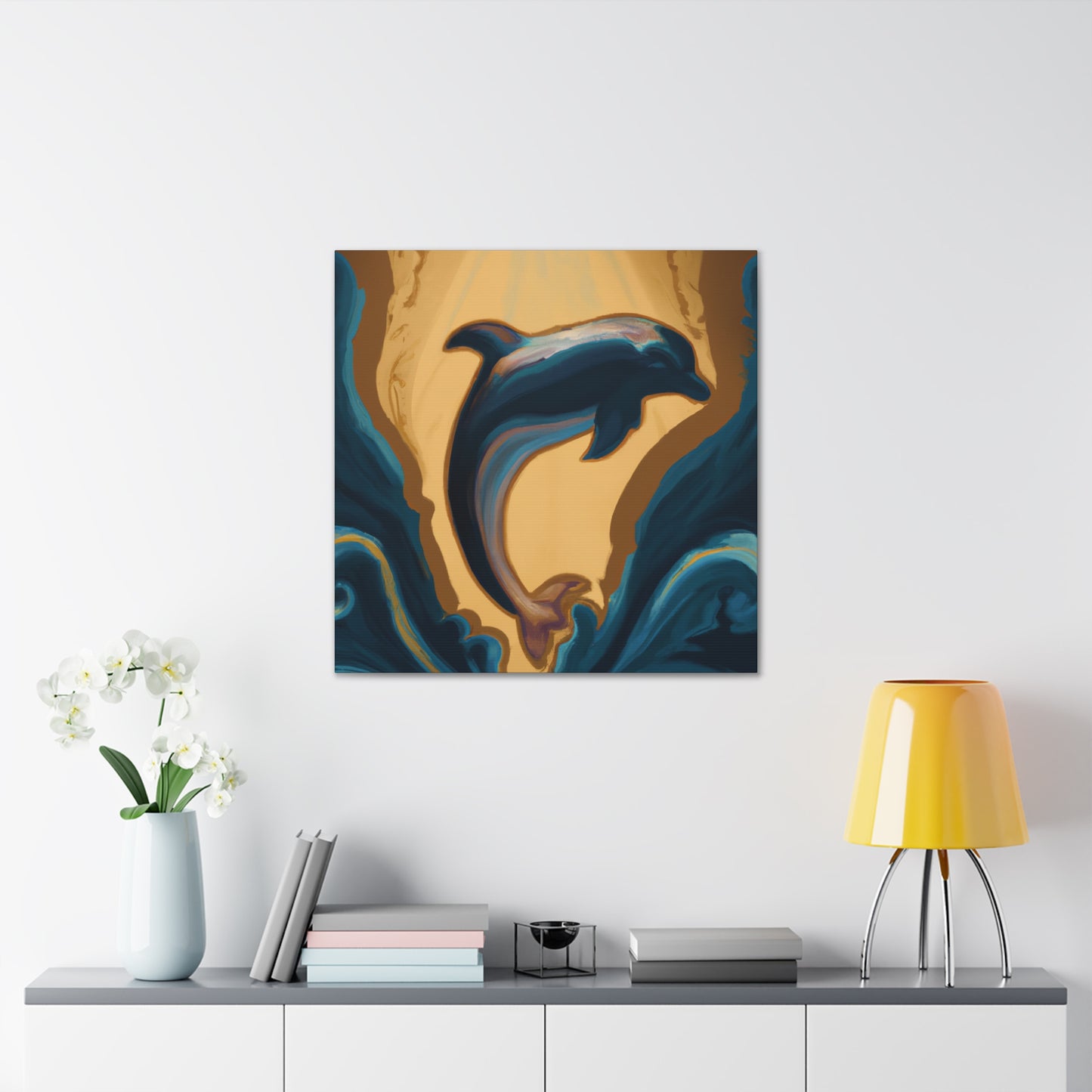 Dolphin's Grand Splendor - Canvas