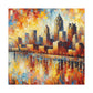 City in Vivid Hues - Canvas