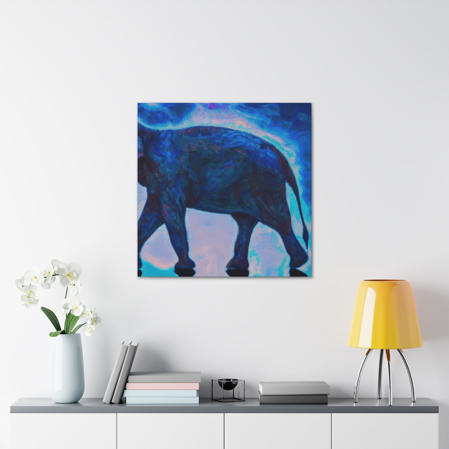 Elephant in Impressionism - Canvas