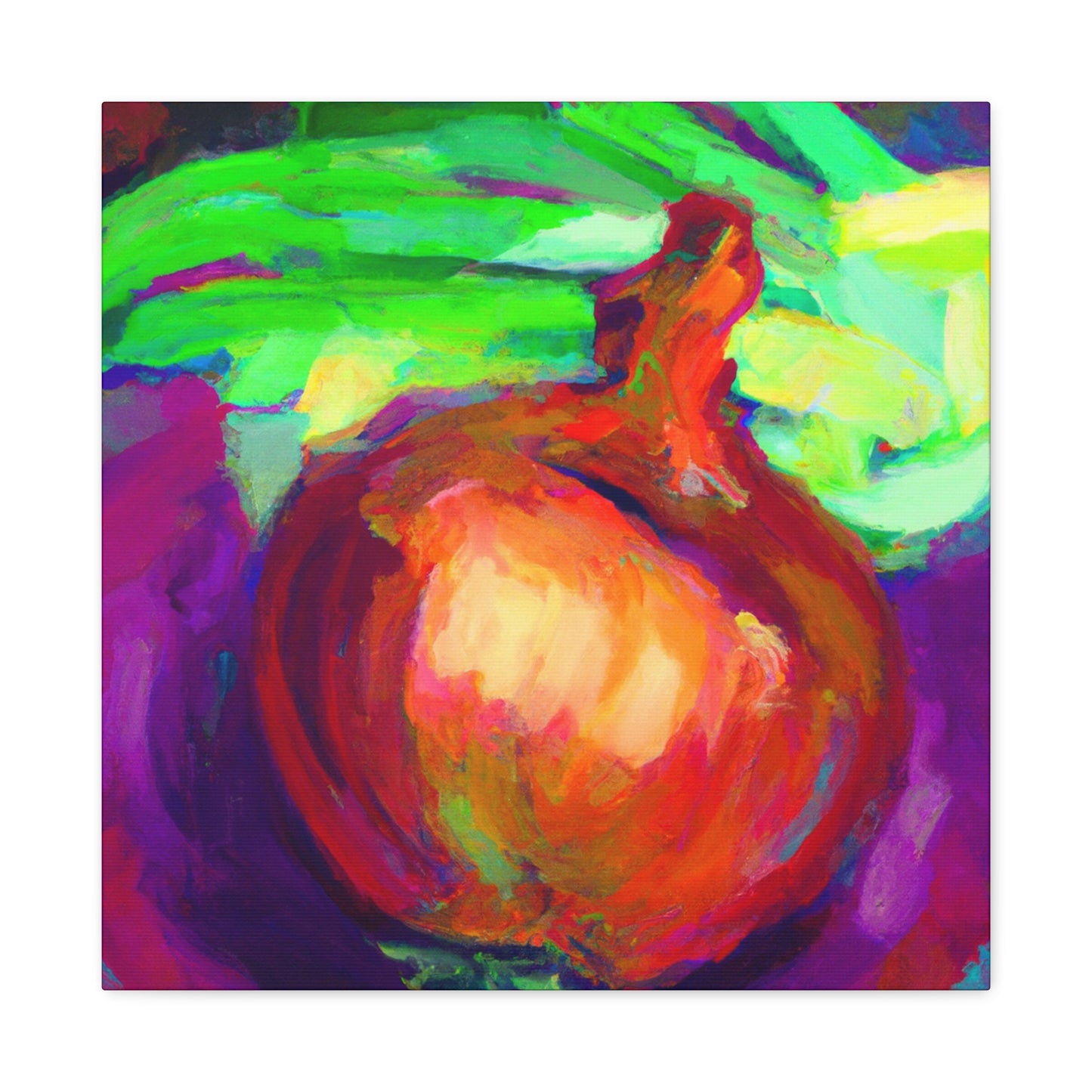 "Onion in Impressionism" - Canvas