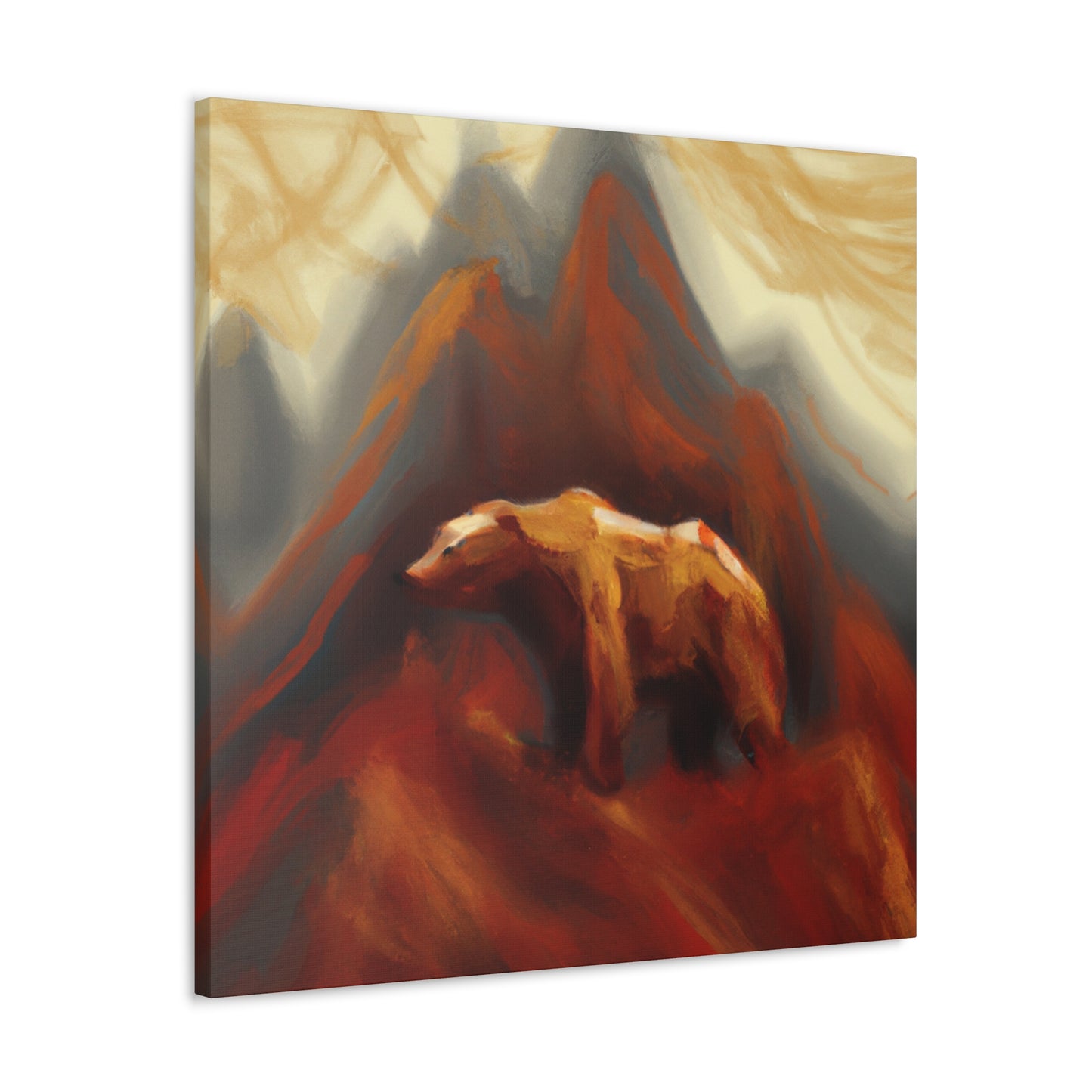 Brown Bear: Majestic. - Canvas