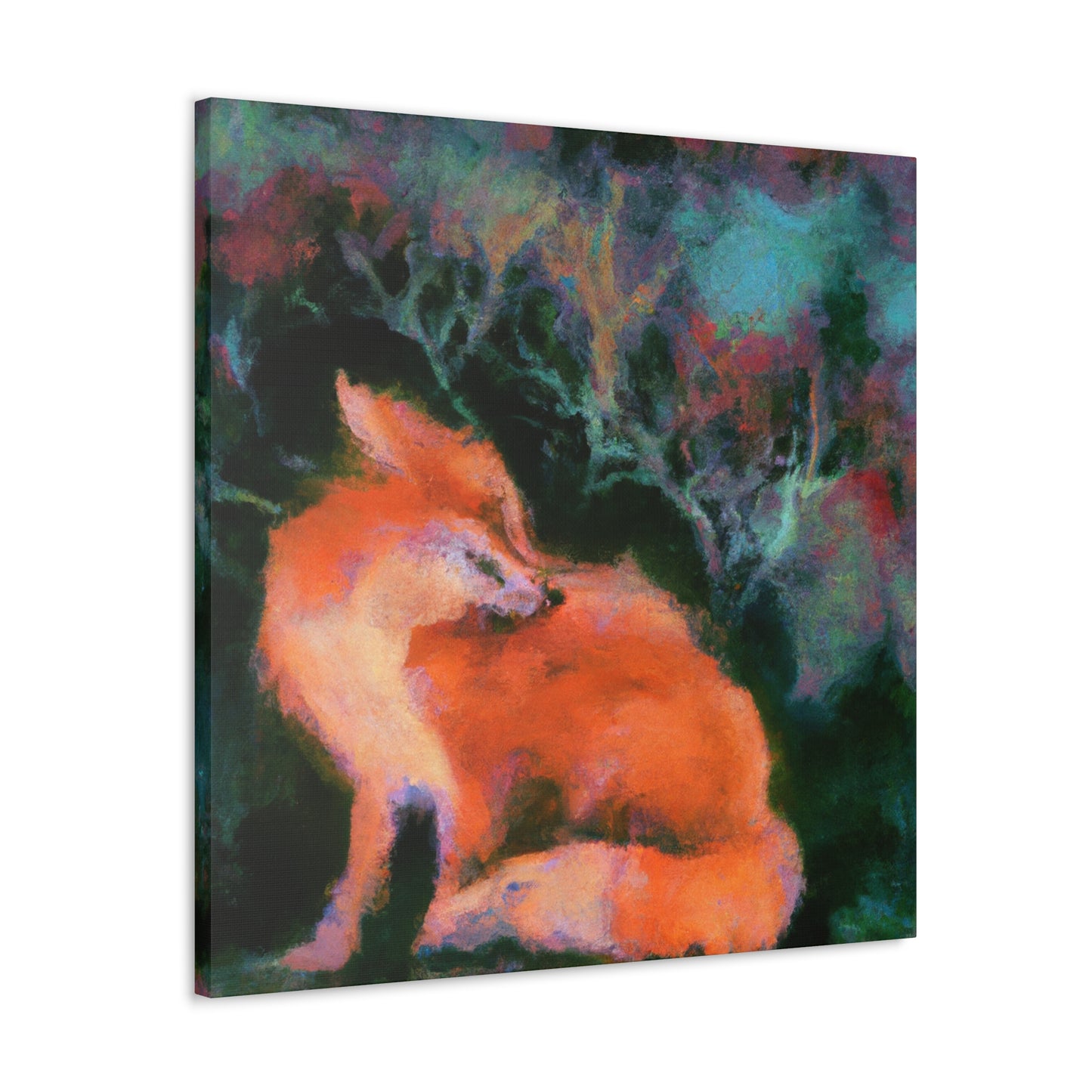 Dhole in Impressionism - Canvas