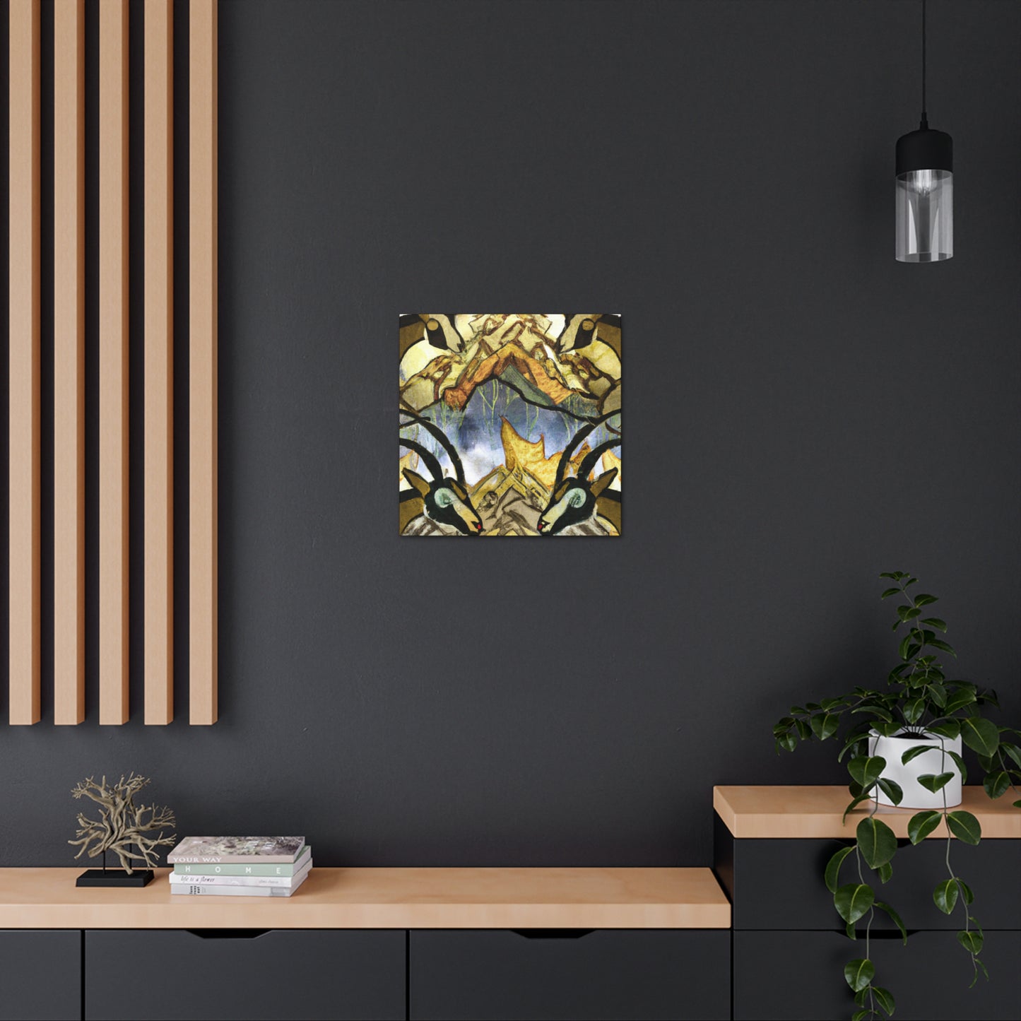 Ibex in Art Deco - Canvas