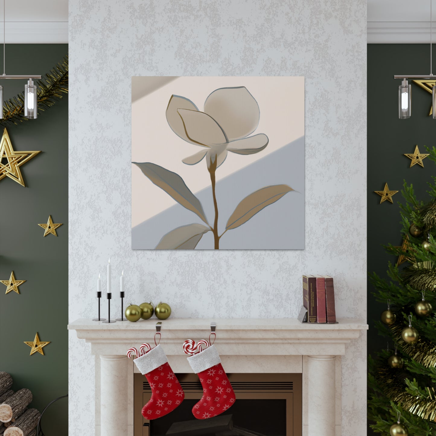 Gardenia in Deco Style - Canvas