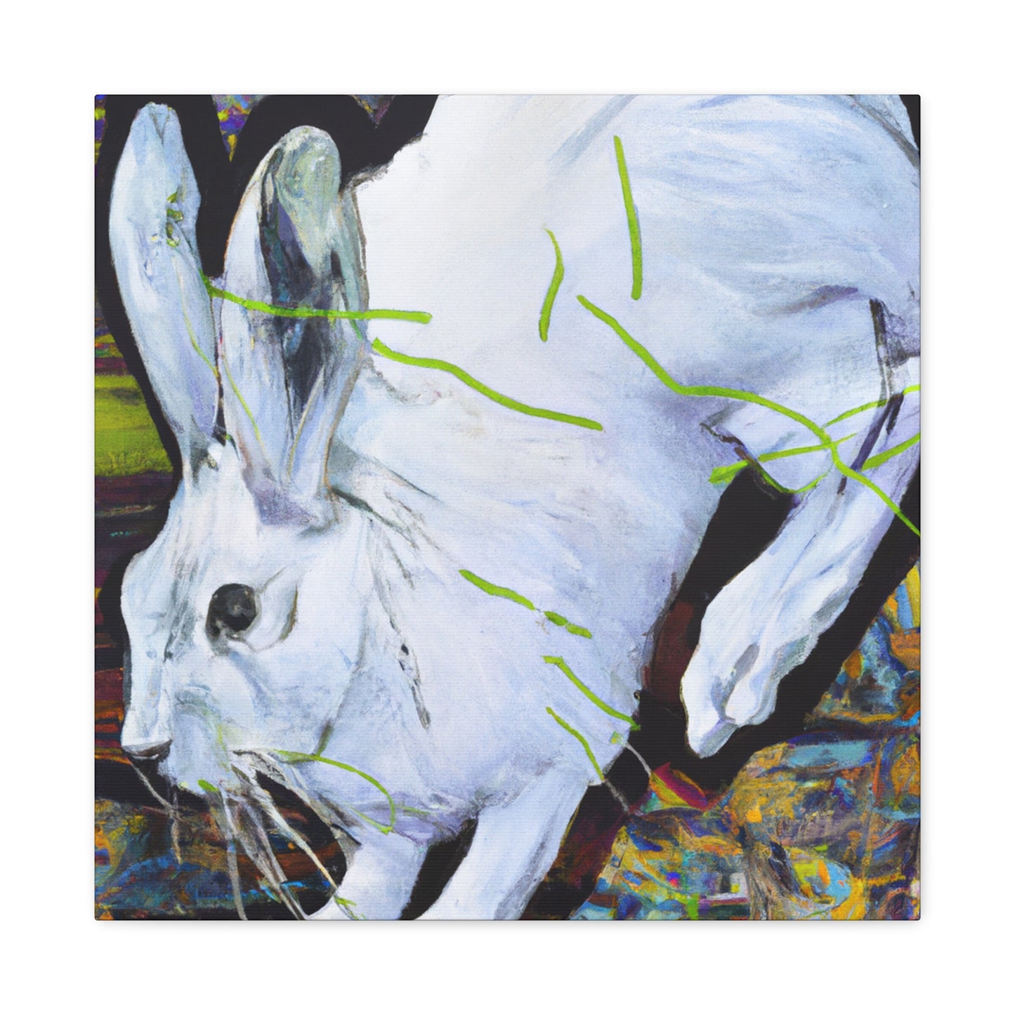 "Arctic Hare in Snow" - Canvas