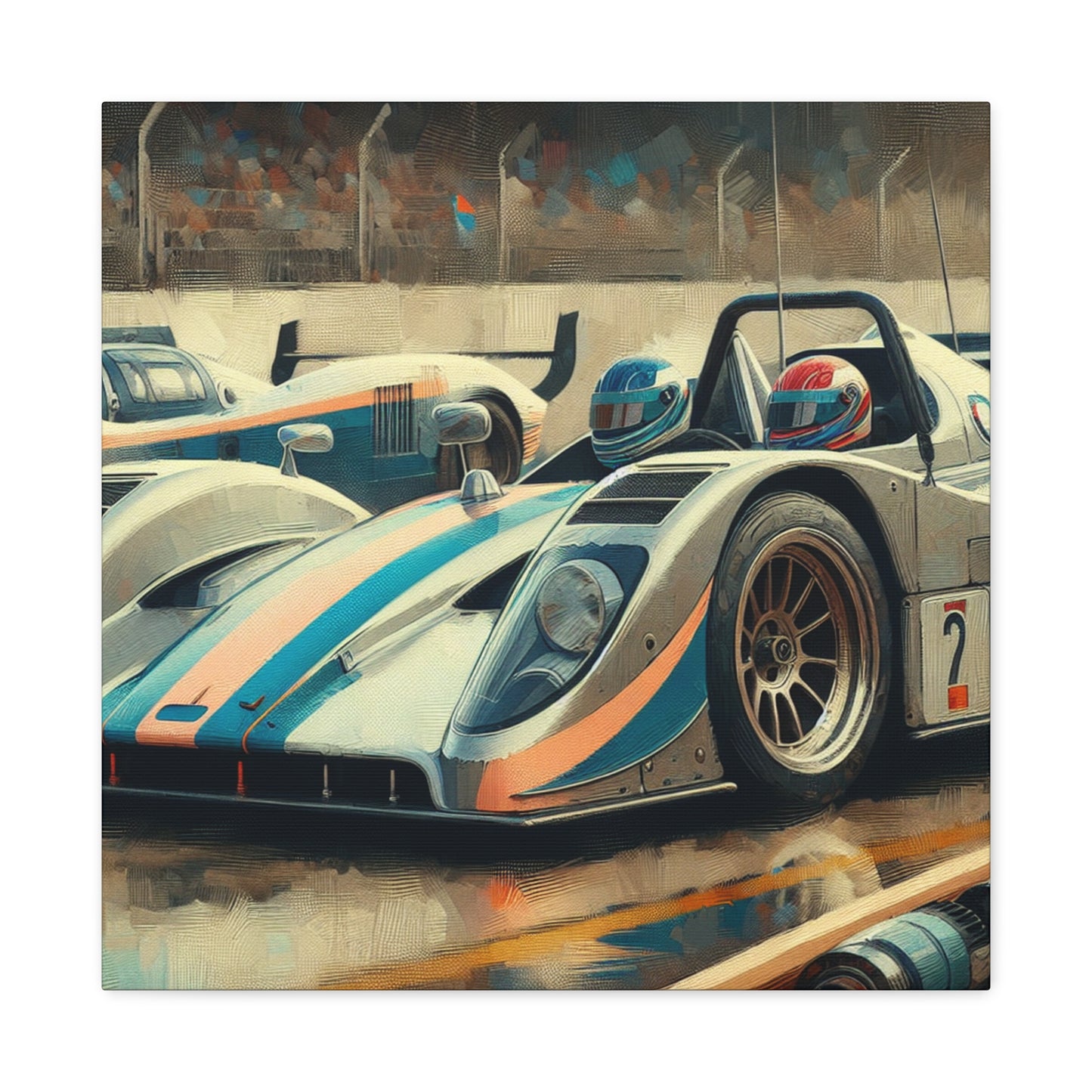 Velocity Unleashed: Hyperrealistic Racecar - Canvas