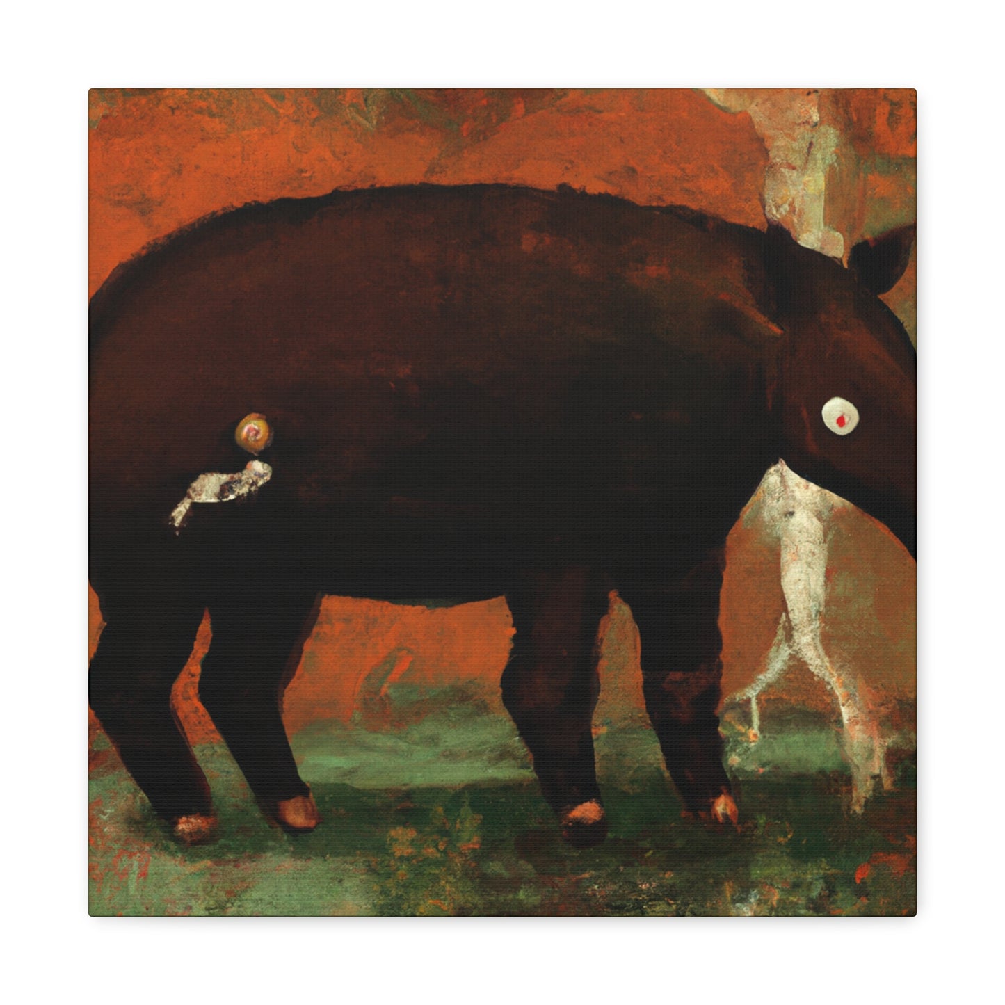 Malayan Tapir Amazement - Canvas