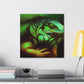 "Green Iguana Reflection" - Canvas