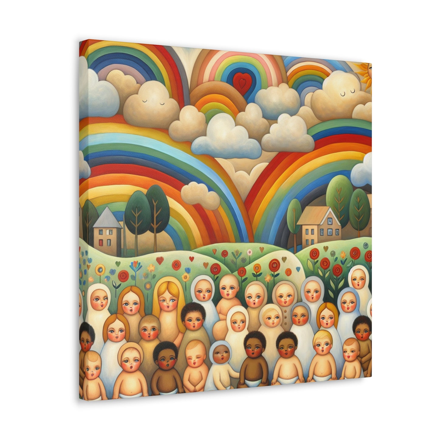 Whimsical Sky of Colors - Canvas