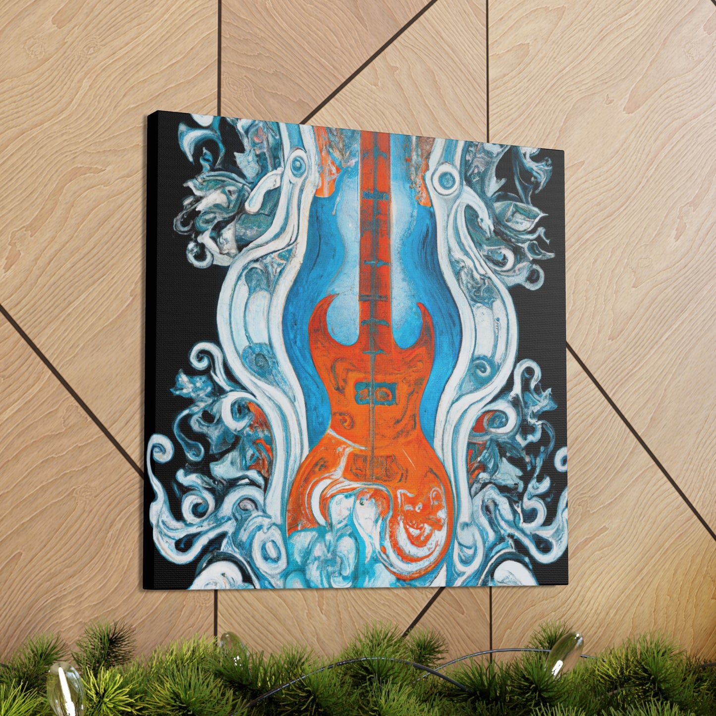 "Electric Guitar Serenade" - Canvas