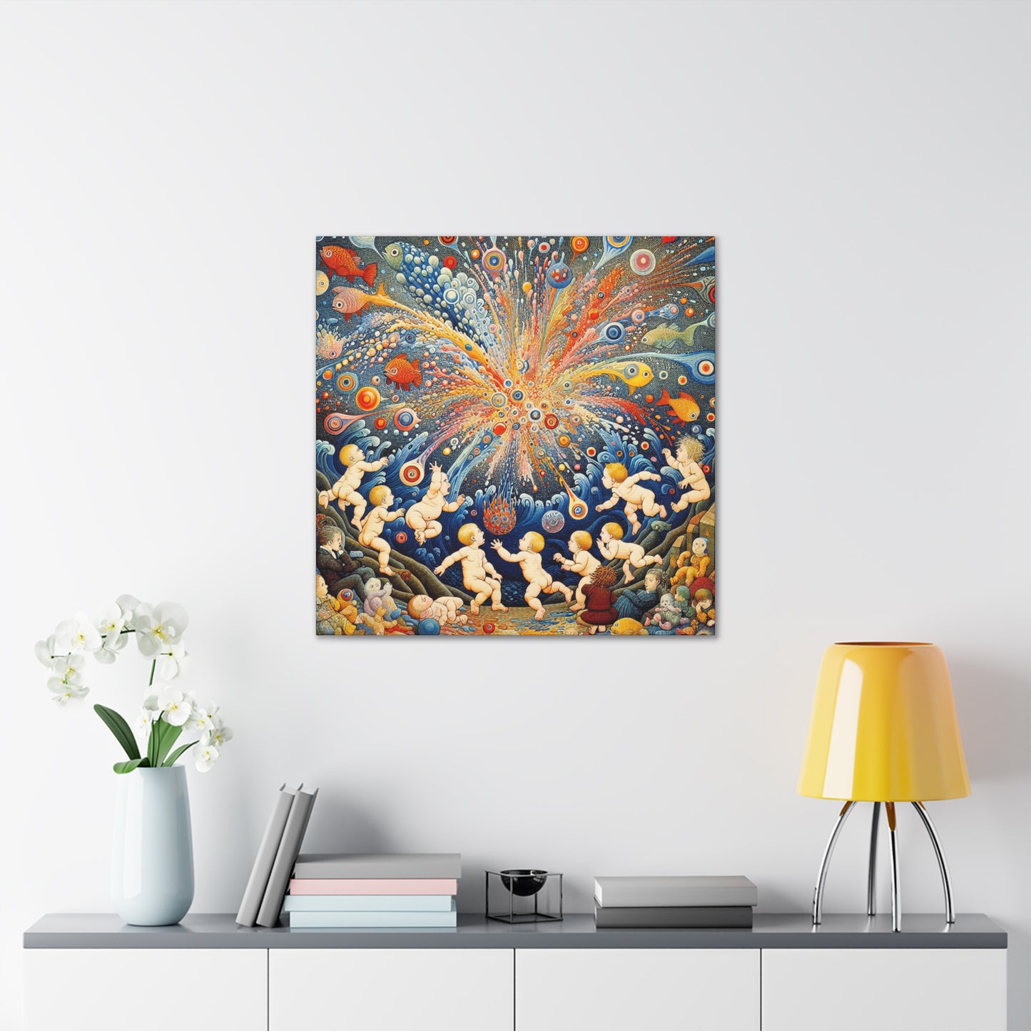 Whimsical Aquatic Wonderland - Canvas