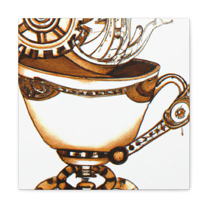 Cup of Steam Coffee - Canvas